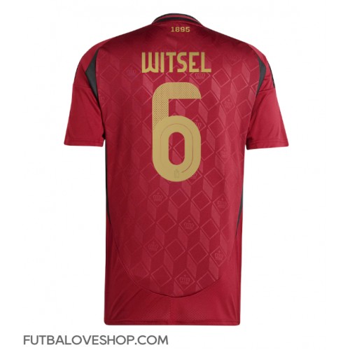 Dres Belgicko Axel Witsel #6 Domáci ME 2024 Krátky Rukáv